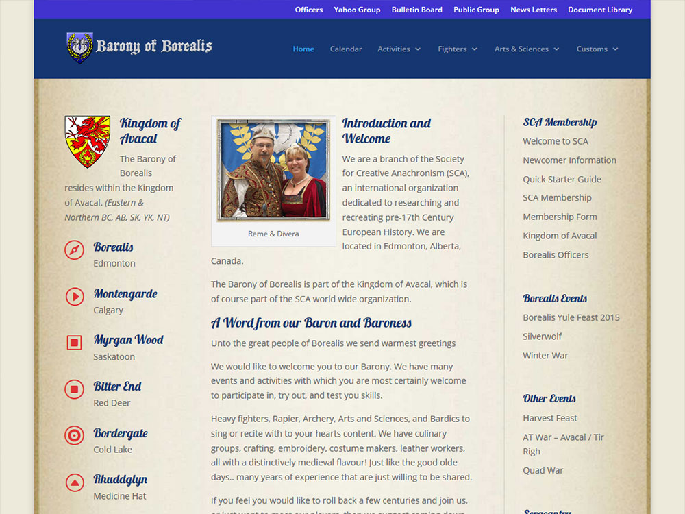 Borealis Website