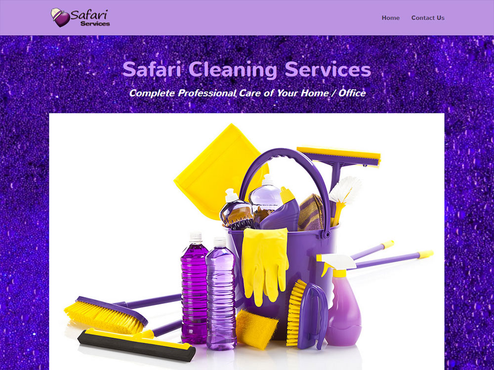 Safari Cleaning Services Website