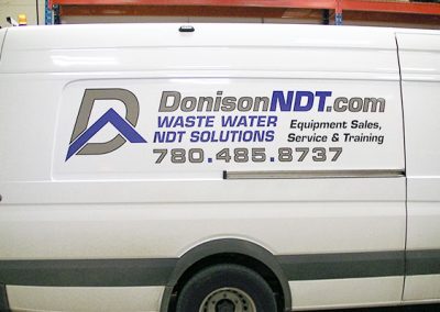 Donison NDT - Truck Decal - Text Lettering - Removable